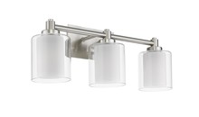  18764 - Sonora 3-Light Vanity - NK Clear & White Glass